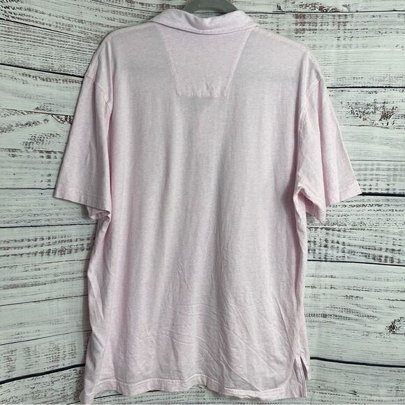 Brooks Brothers Polo Mens size XXL pink stretch Cotton short sleeve Golf Preppy - Picture 3 of 9
